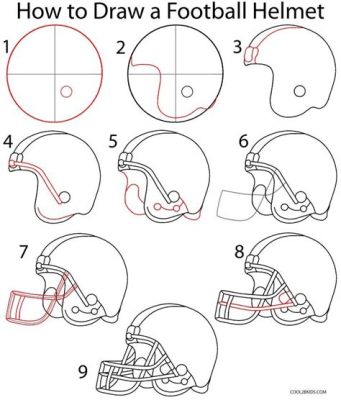 how to draw a football helmet from the front: understanding the anatomy of a classic sports gear